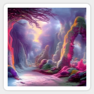 Colorful Crystal Stalactite Sticker